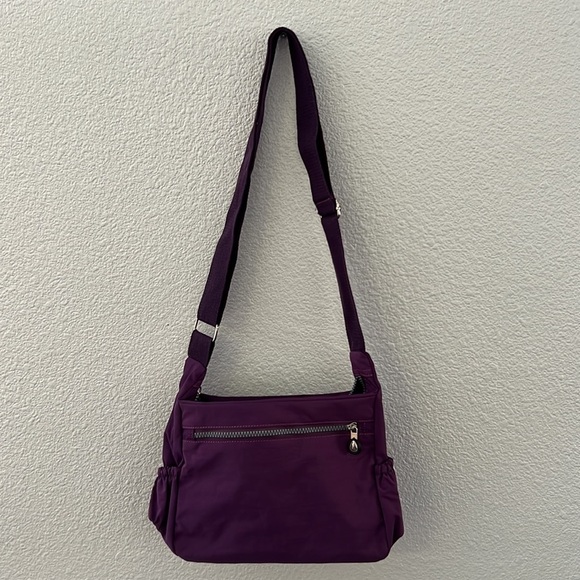 LAVA • Waterproof Nylon Purple Crossbody Shoulder Bag Handbag - Picture 4 of 8